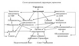 Схема организованной структуры управления
